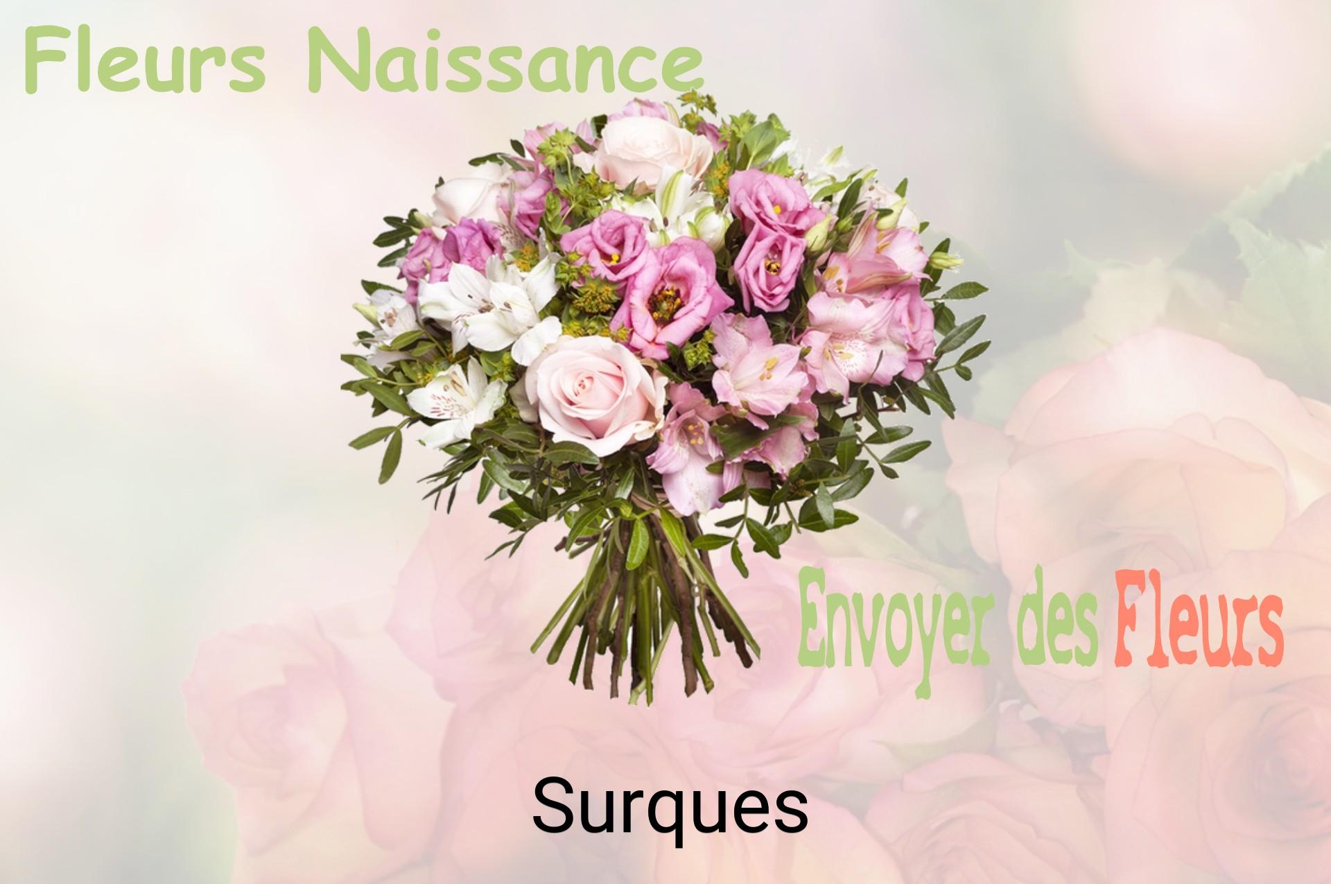 Bouquet de fleurs de naissance livré à Surques
